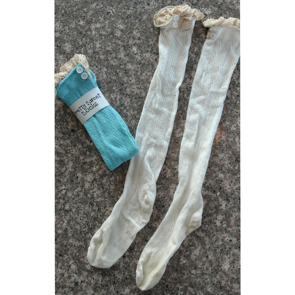 Lot of 2 Pair of Boot “Pretty Sweet” Socks